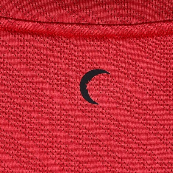 Zyia Active T Shirt Mens Large Red Performance Short Sleeve Adventure Split T - Picture 9 of 12